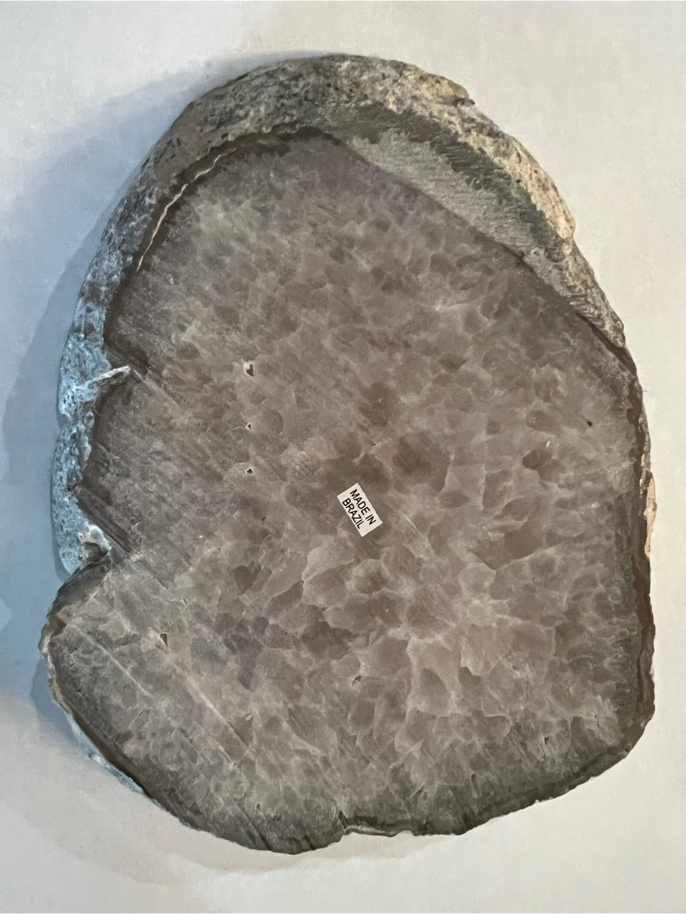 Natural Brazilian Agate Slice Decorative Accent